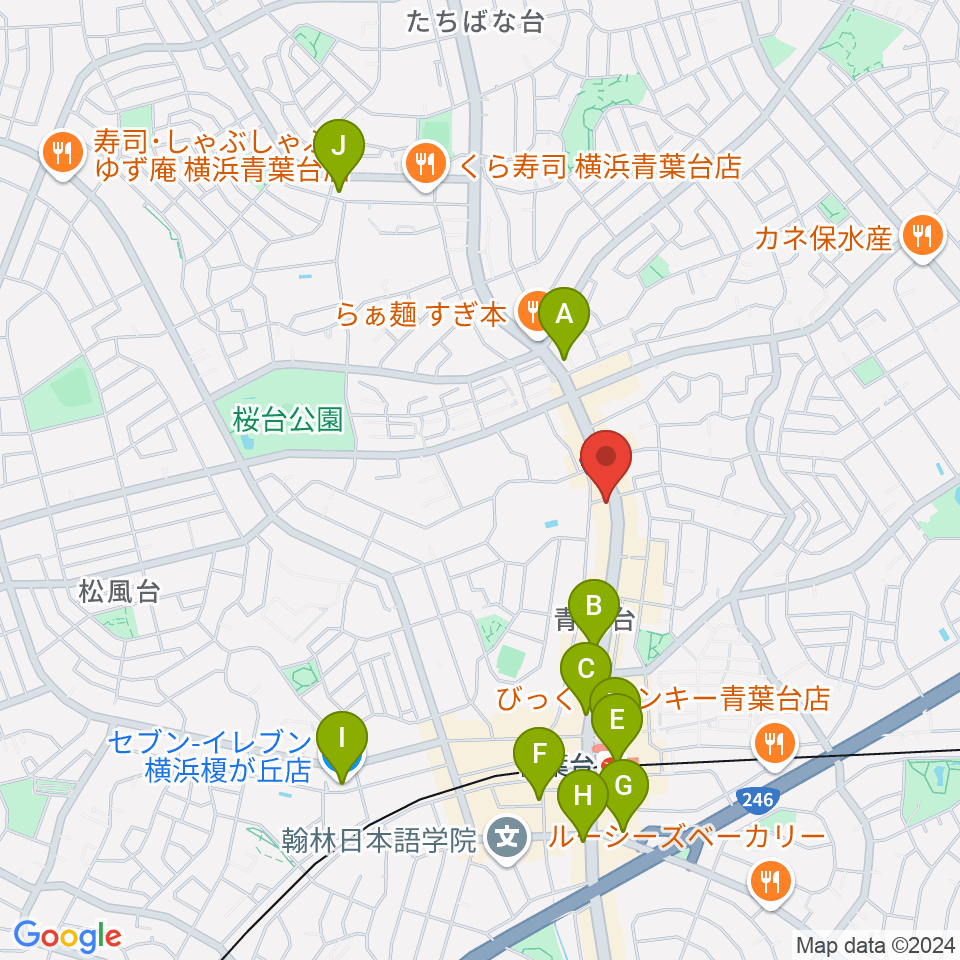 スタジオローズ周辺のコンビニエンスストア一覧地図