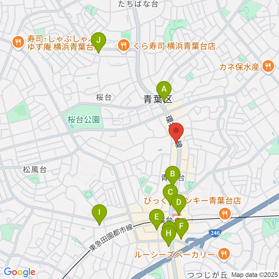 スタジオローズ周辺のコンビニエンスストア一覧地図