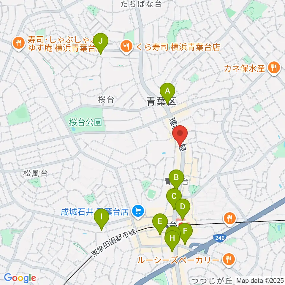 スタジオローズ周辺のコンビニエンスストア一覧地図