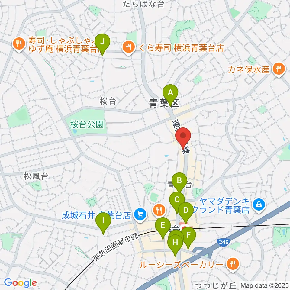 スタジオローズ周辺のコンビニエンスストア一覧地図