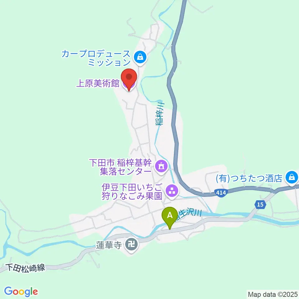 上原美術館周辺のコンビニエンスストア一覧地図