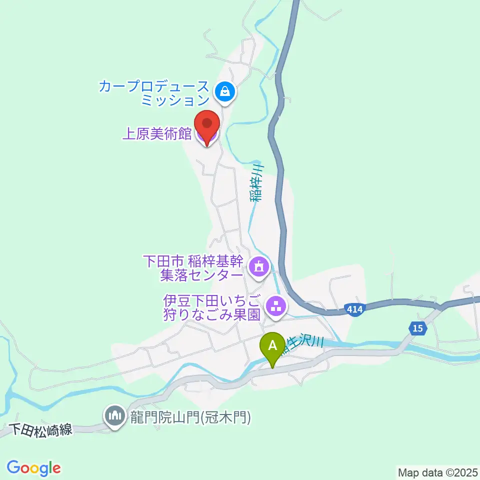 上原美術館周辺のコンビニエンスストア一覧地図