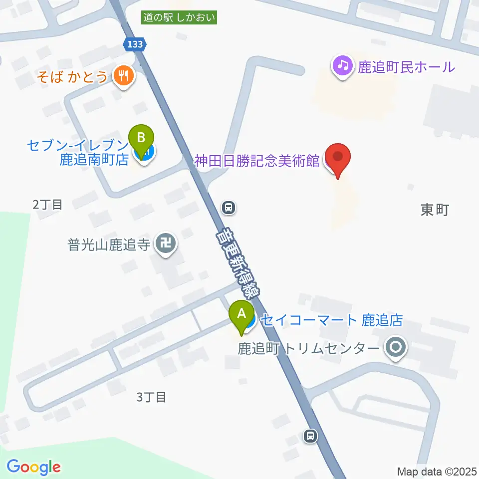 神田日勝記念美術館周辺のコンビニエンスストア一覧地図