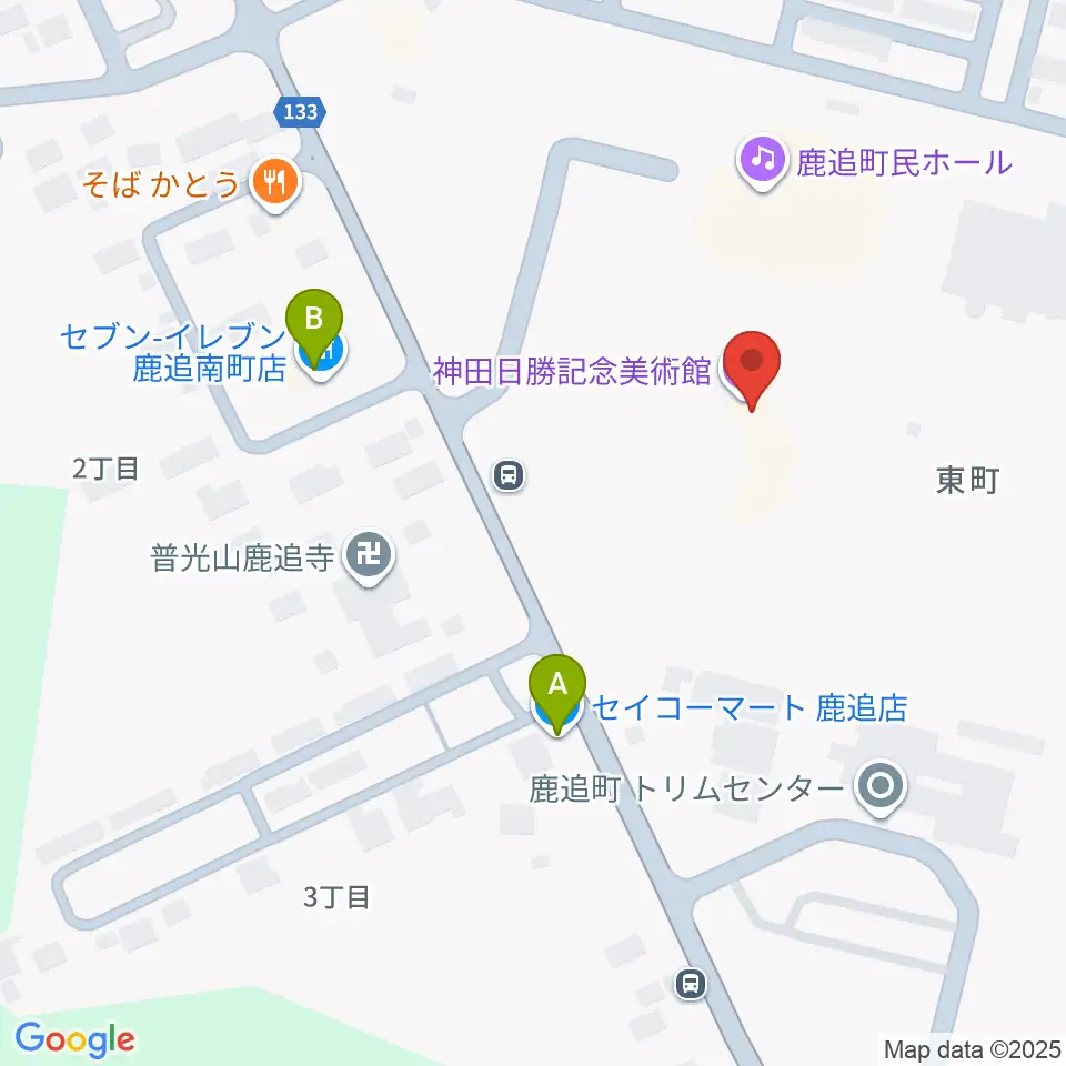 神田日勝記念美術館周辺のコンビニエンスストア一覧地図