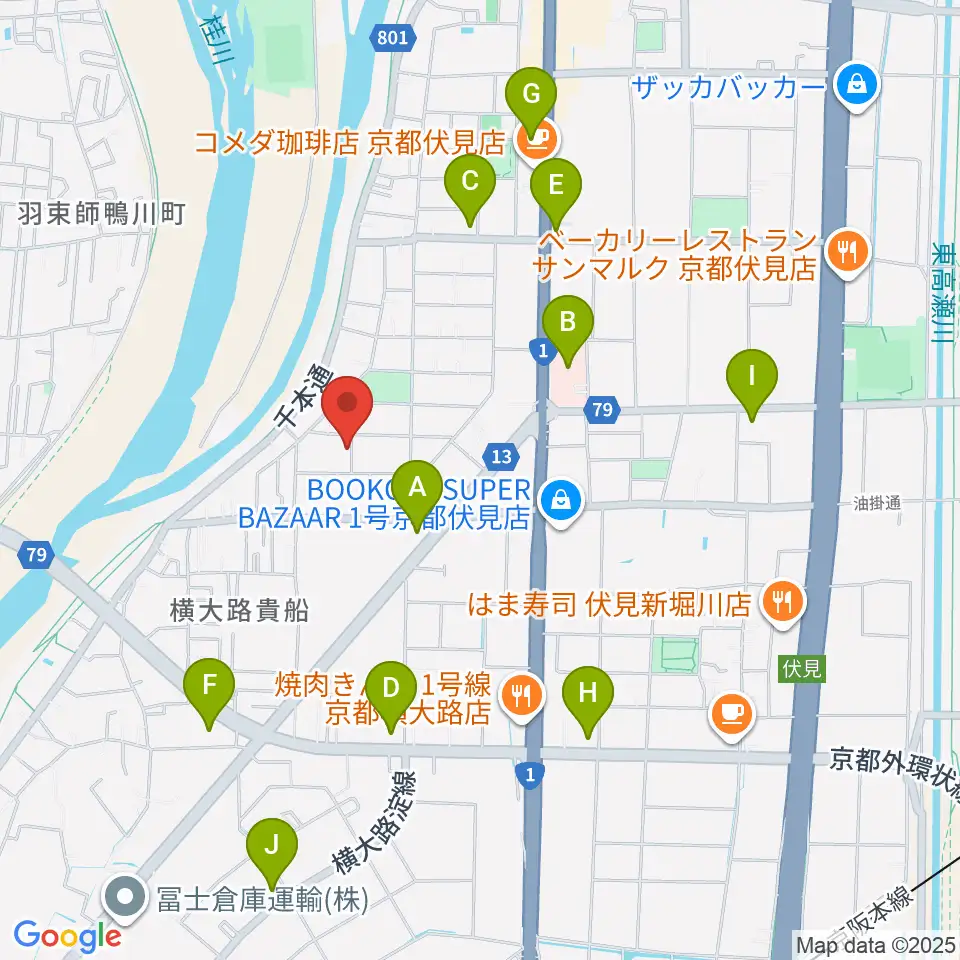 スタジオ・ウイット周辺のコンビニエンスストア一覧地図