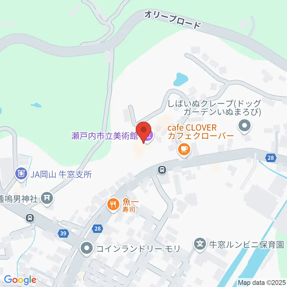 瀬戸内市立美術館周辺のコンビニエンスストア一覧地図
