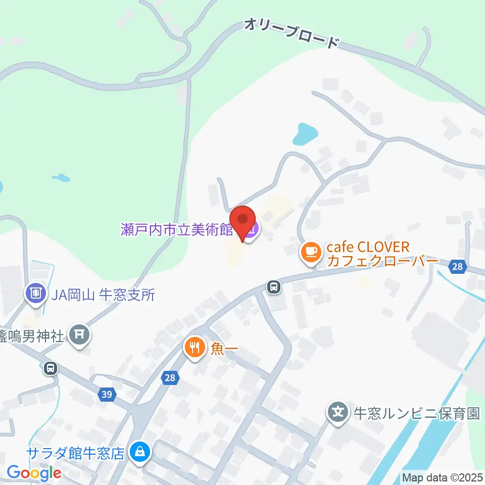 瀬戸内市立美術館周辺のコンビニエンスストア一覧地図