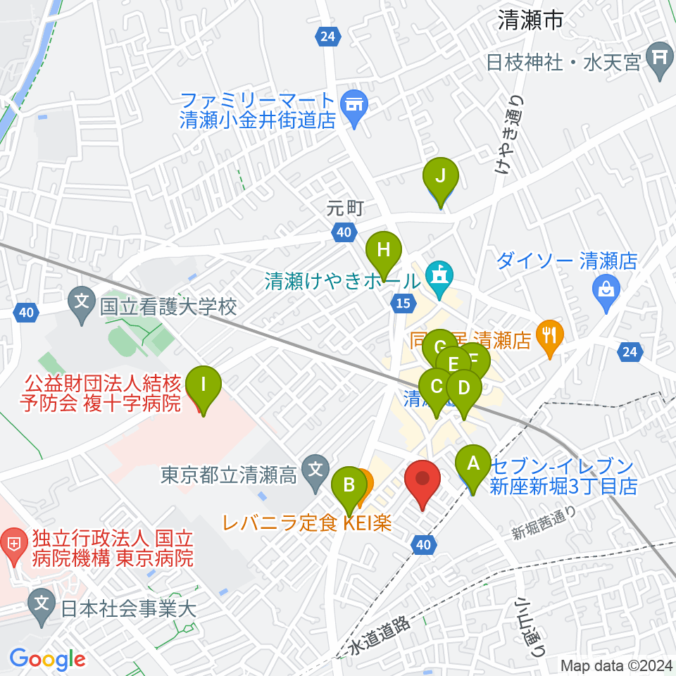 Studio Win周辺のコンビニエンスストア一覧地図