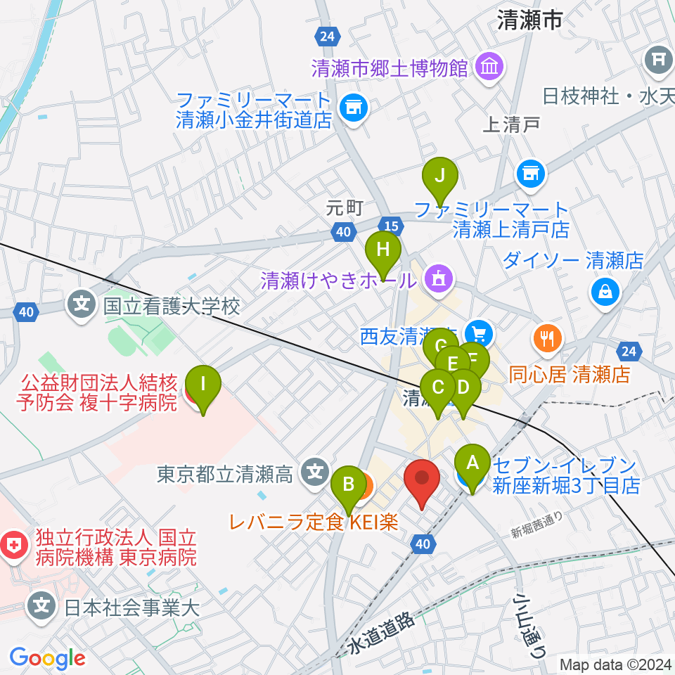 Studio Win周辺のコンビニエンスストア一覧地図