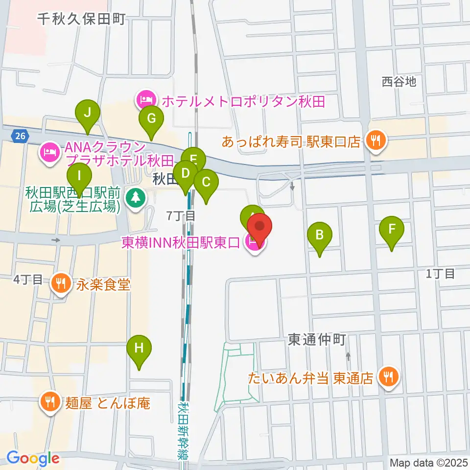 AL☆VEシアター周辺のコンビニエンスストア一覧地図