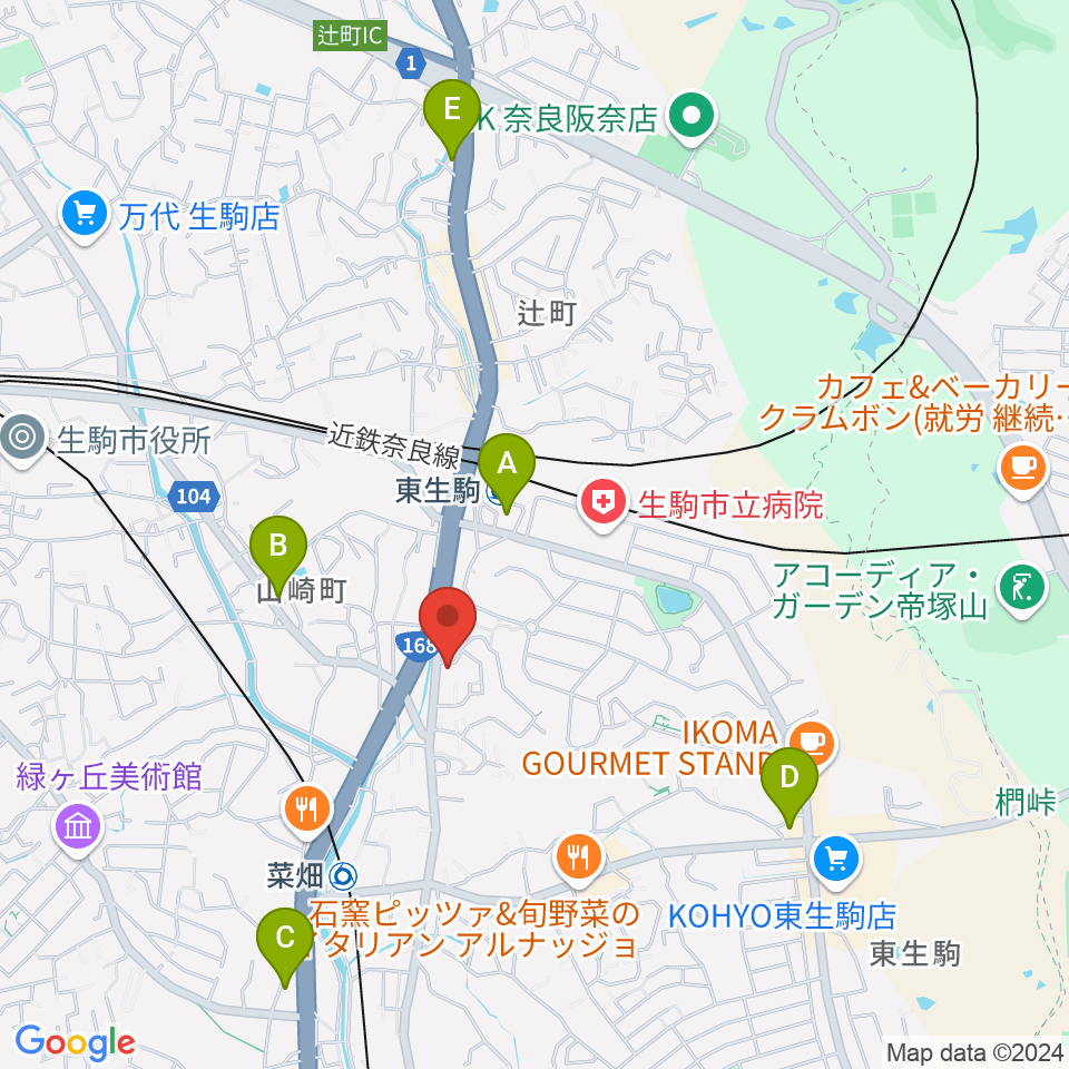 ZICO STUDIO周辺のコンビニエンスストア一覧地図