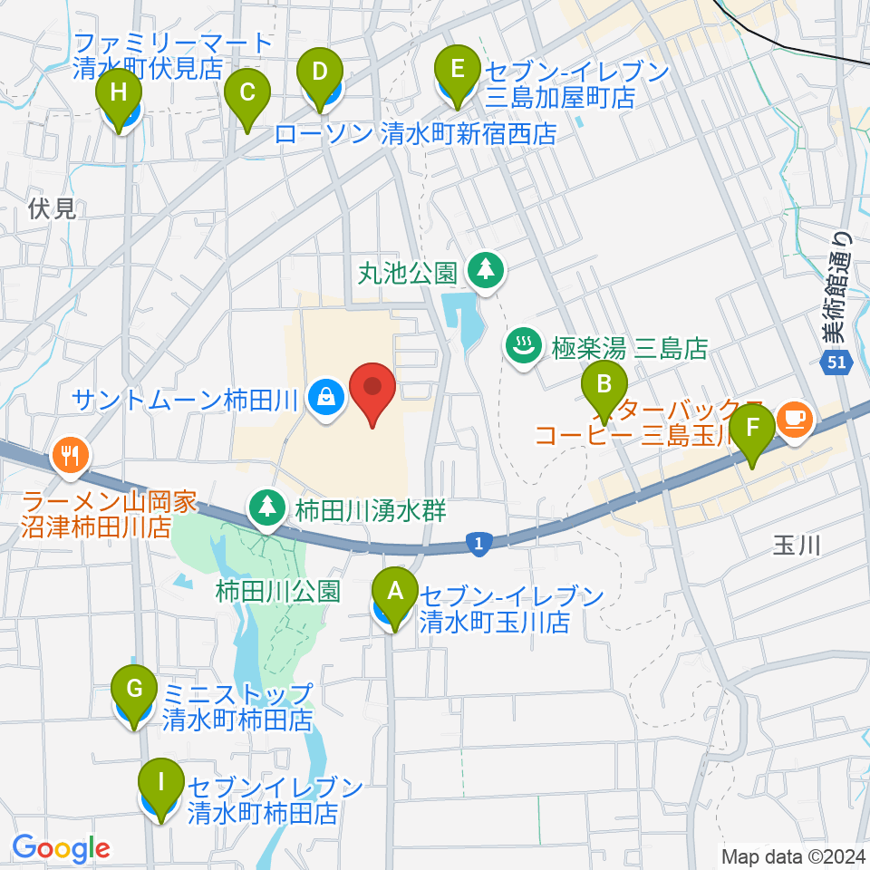 シネプラザサントムーン周辺のコンビニエンスストア一覧地図