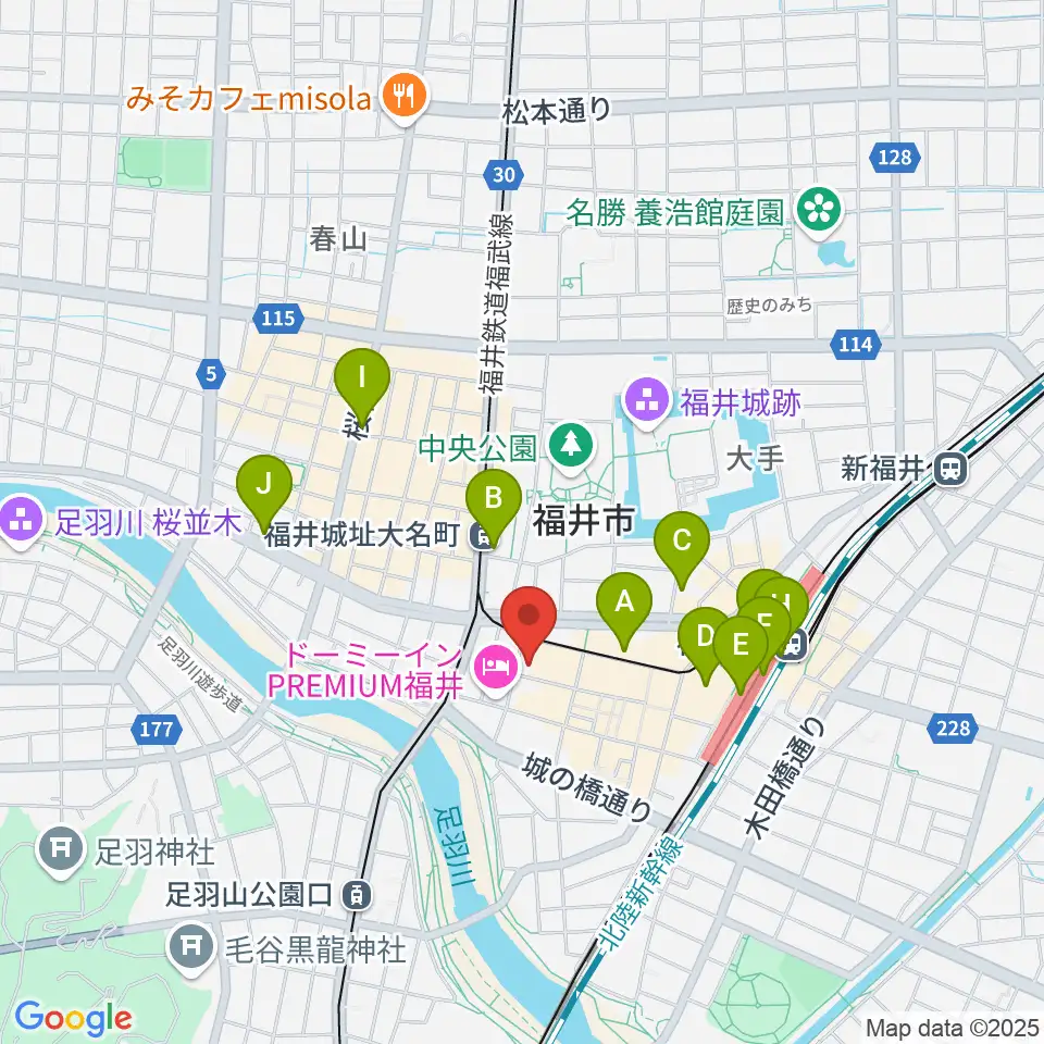 テアトルサンク周辺のコンビニエンスストア一覧地図