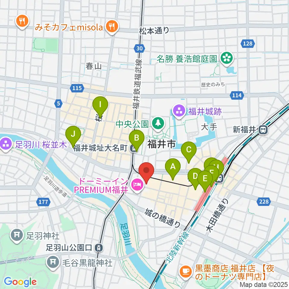 テアトルサンク周辺のコンビニエンスストア一覧地図