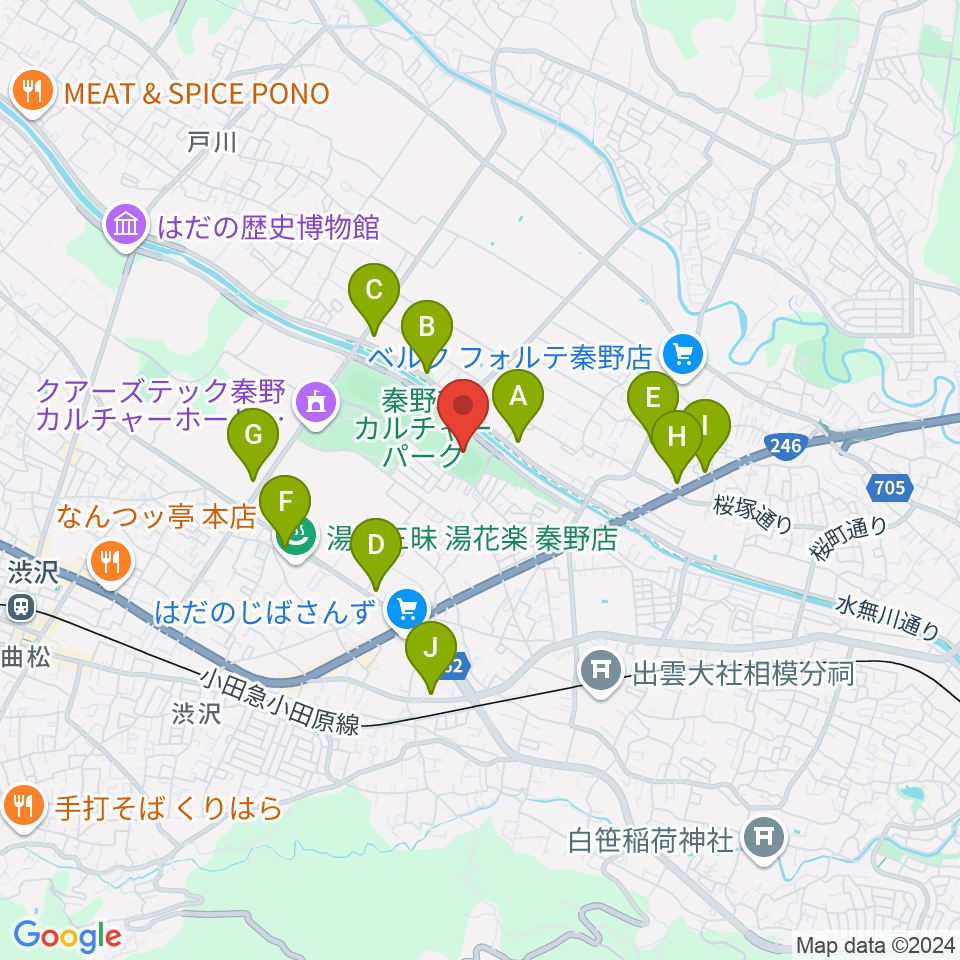 中栄信金スタジアム秦野周辺のコンビニエンスストア一覧地図