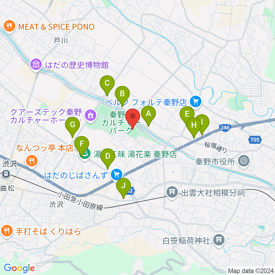 中栄信金スタジアム秦野周辺のコンビニエンスストア一覧地図