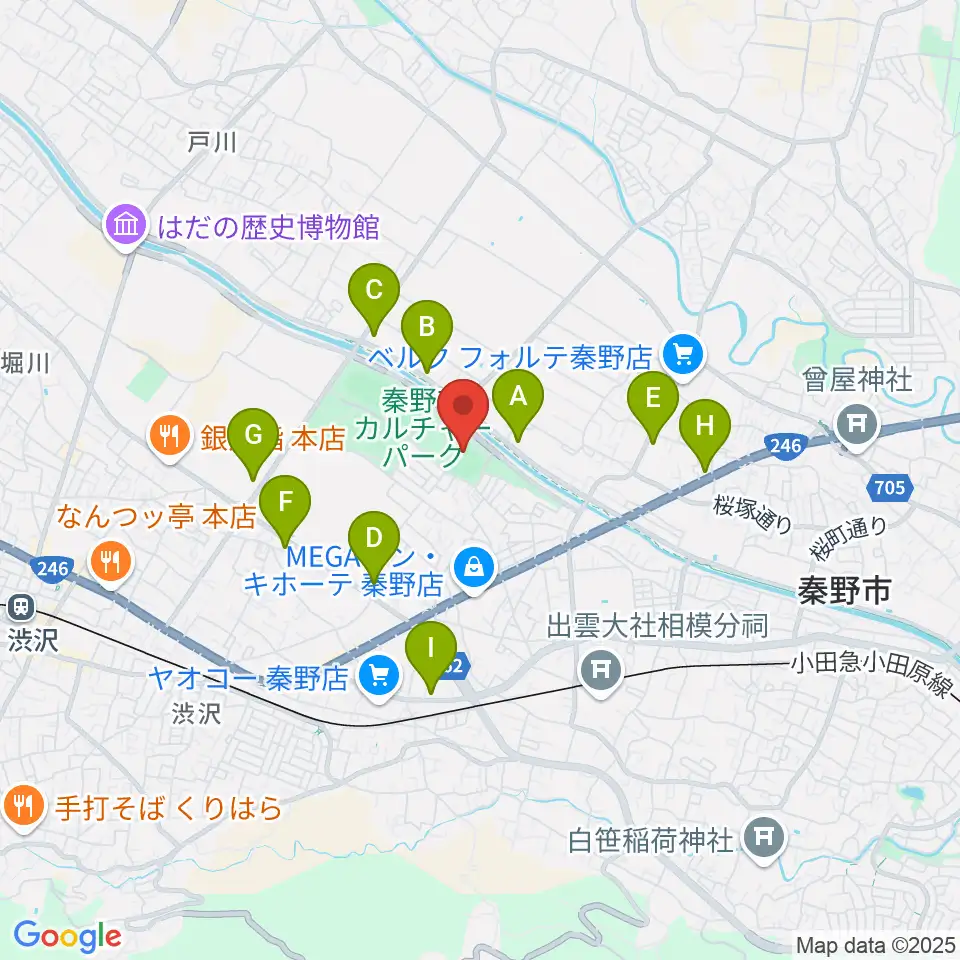 中栄信金スタジアム秦野周辺のコンビニエンスストア一覧地図