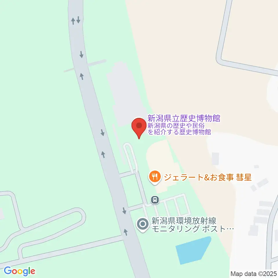 新潟県立歴史博物館周辺のコンビニエンスストア一覧地図
