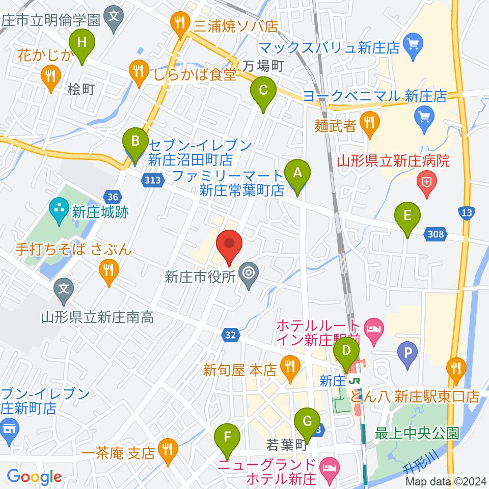 あすラジ周辺のコンビニエンスストア一覧地図