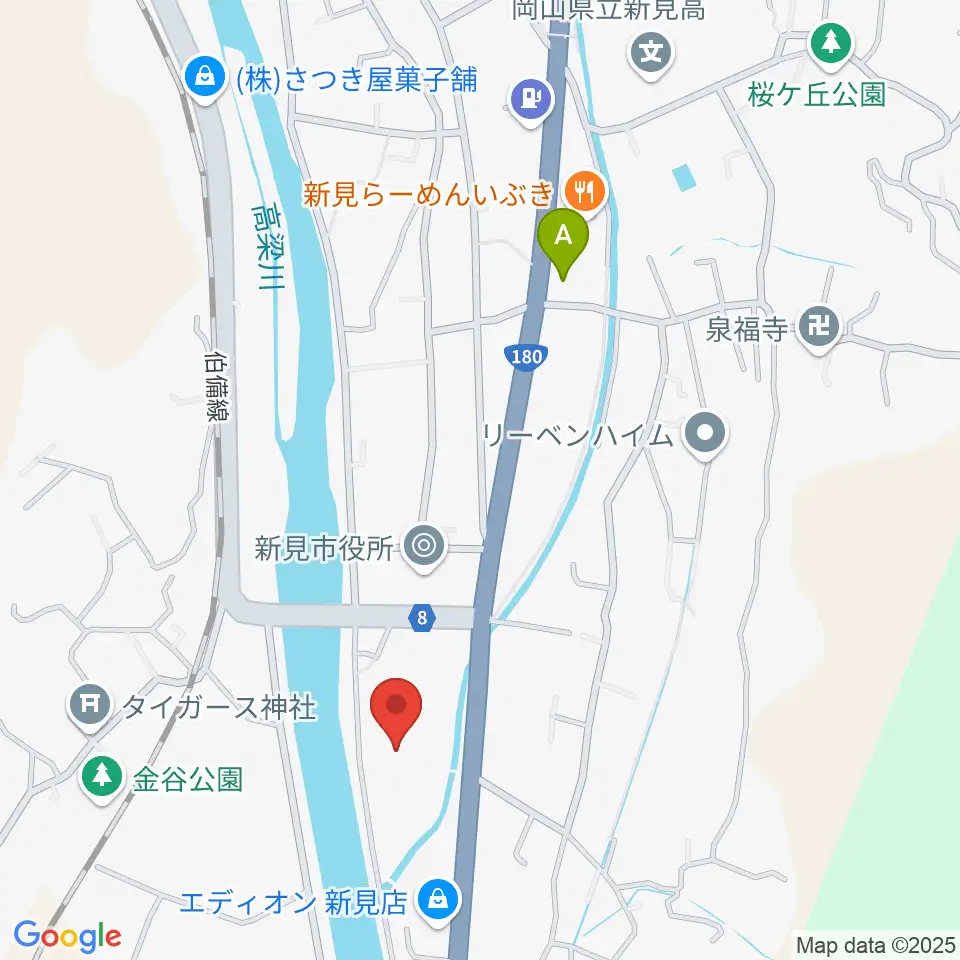 新見文化交流館（まなび広場にいみ）周辺のコンビニエンスストア一覧地図