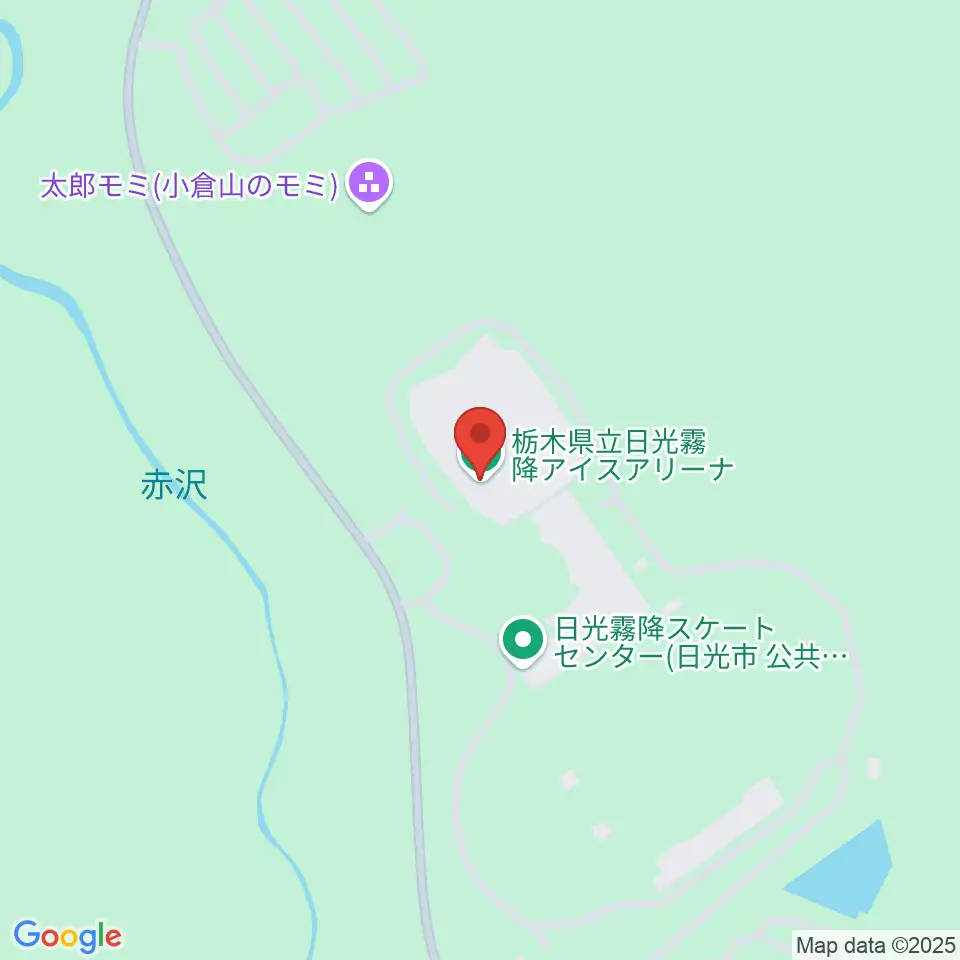 日光霧降アイスアリーナ周辺のコンビニエンスストア一覧地図