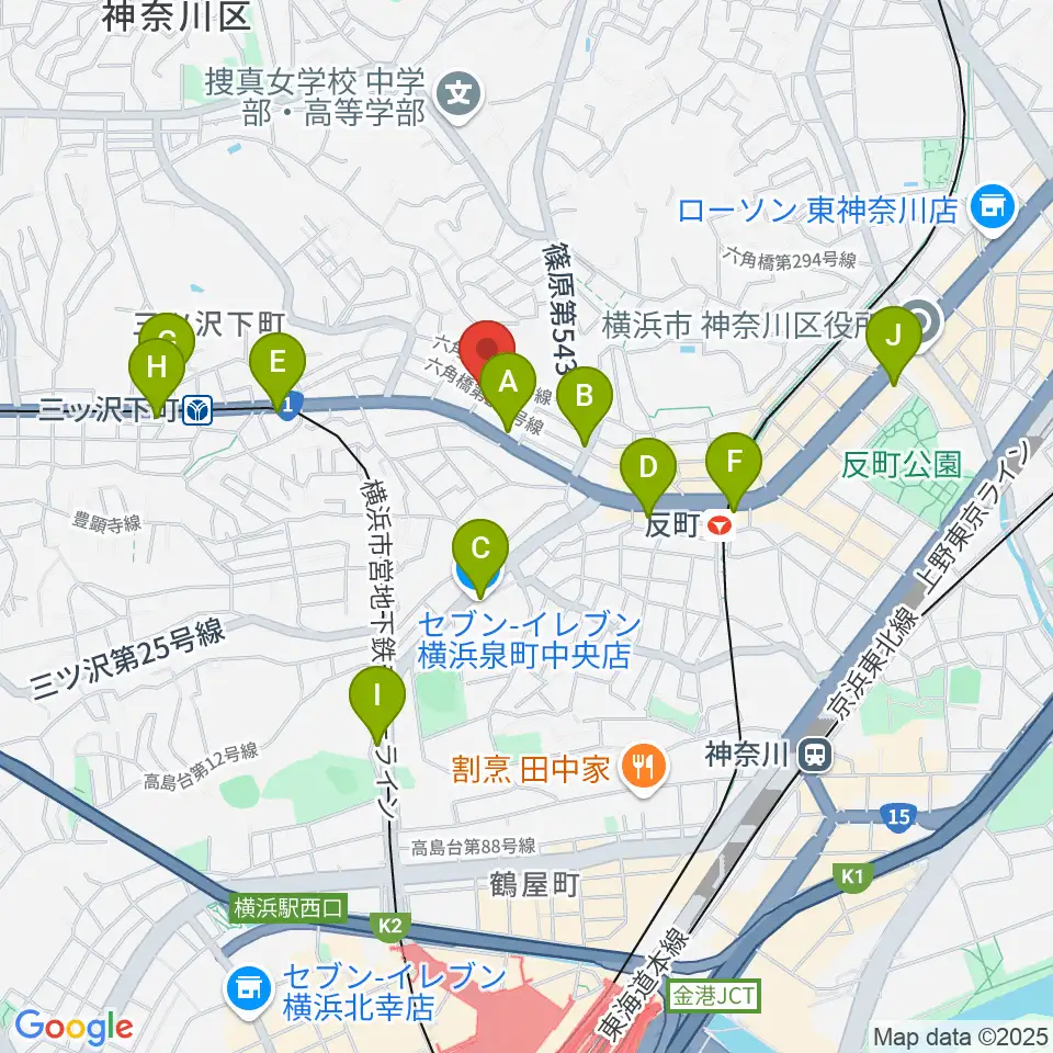 みずさわ管楽器工房周辺のコンビニエンスストア一覧地図