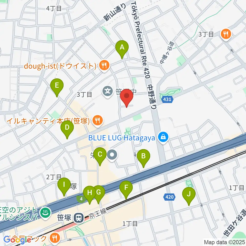 Majestic Studio周辺のコンビニエンスストア一覧地図