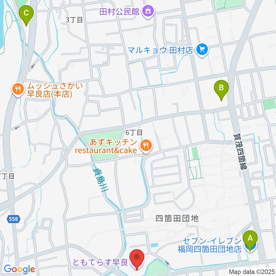ともてらす早良周辺のコンビニエンスストア一覧地図