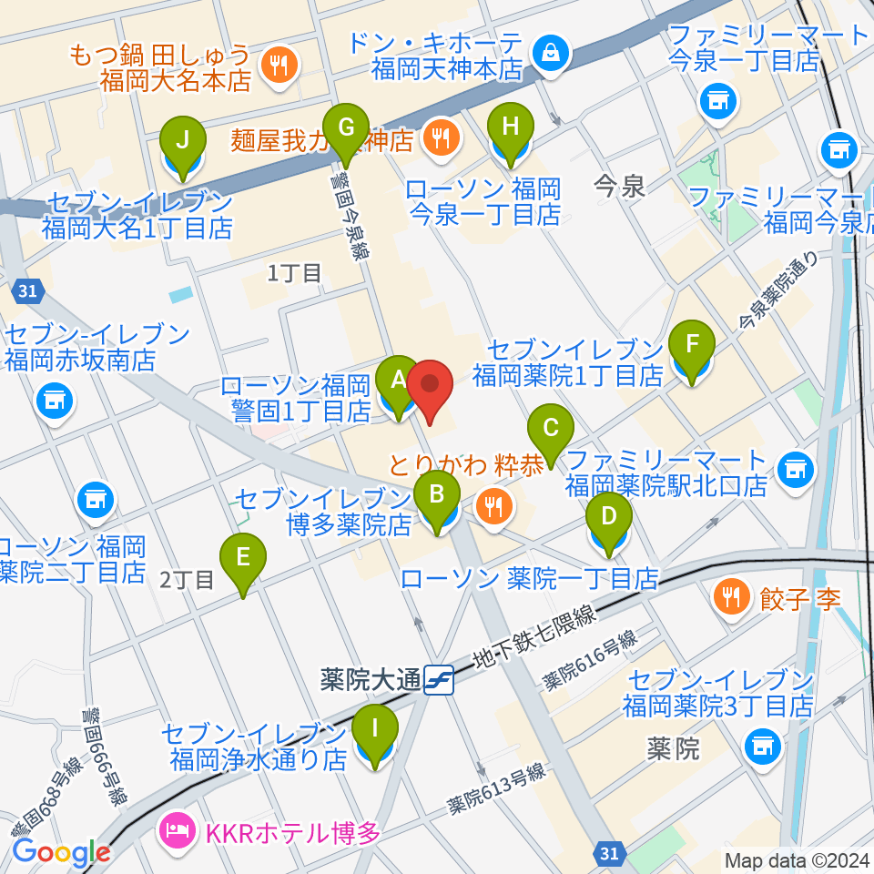 STUDIO GRILL周辺のコンビニエンスストア一覧地図