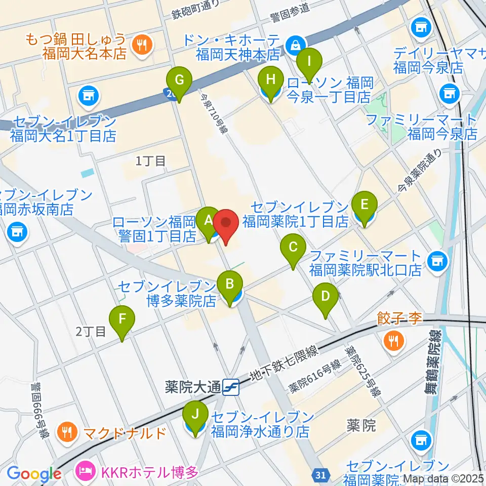 STUDIO GRILL周辺のコンビニエンスストア一覧地図