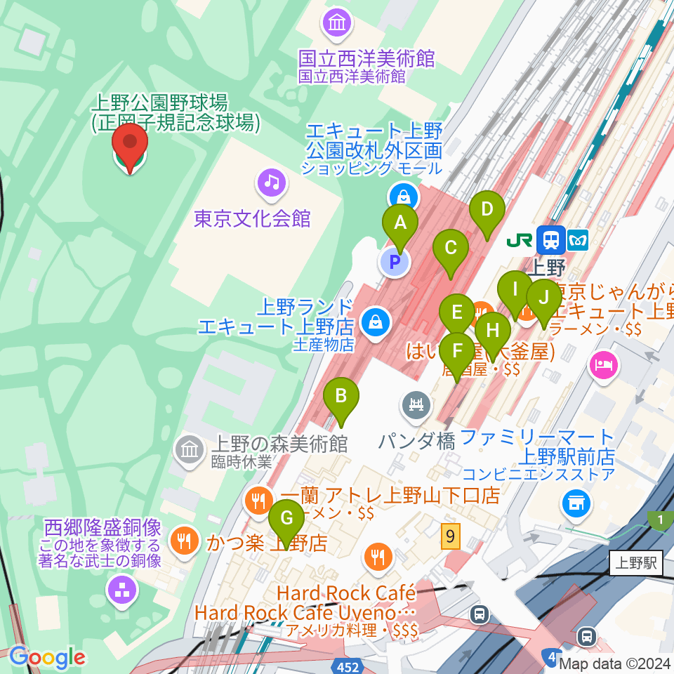 正岡子規記念球場周辺のコンビニエンスストア一覧地図