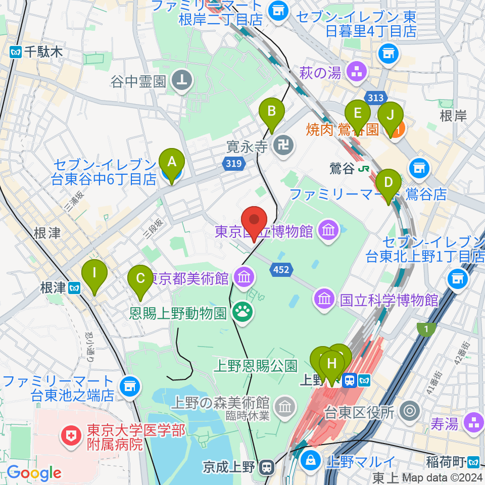 黒田記念館周辺のコンビニエンスストア一覧地図