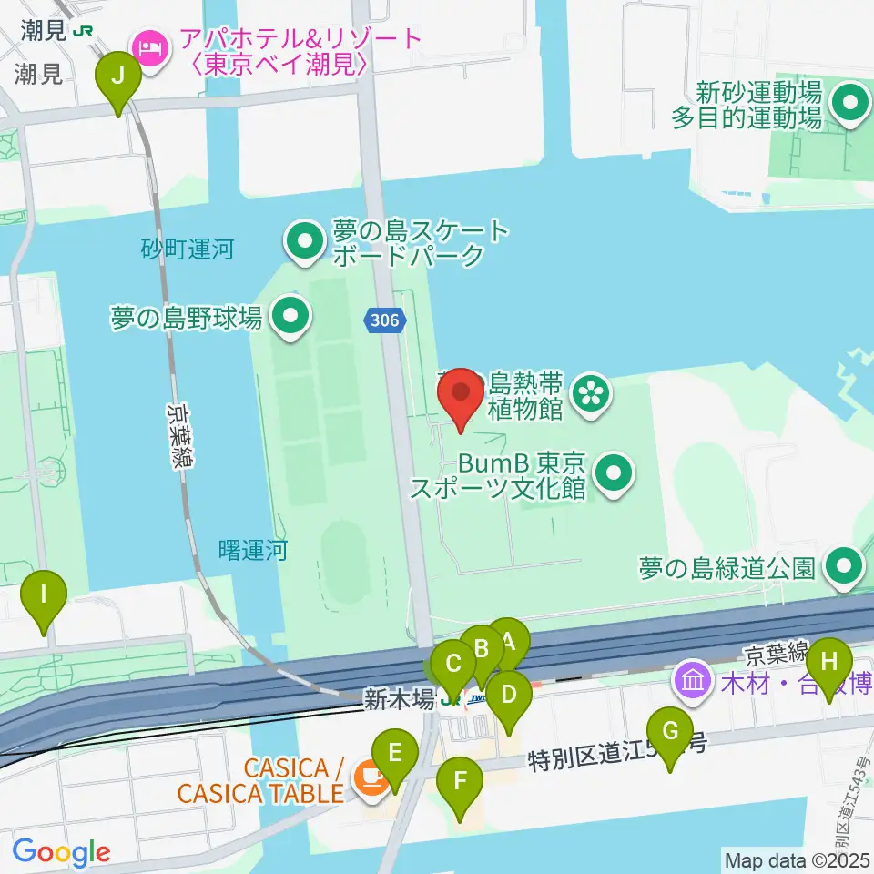都立第五福竜丸展示館周辺のコンビニエンスストア一覧地図
