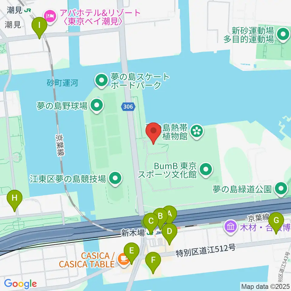 都立第五福竜丸展示館周辺のコンビニエンスストア一覧地図