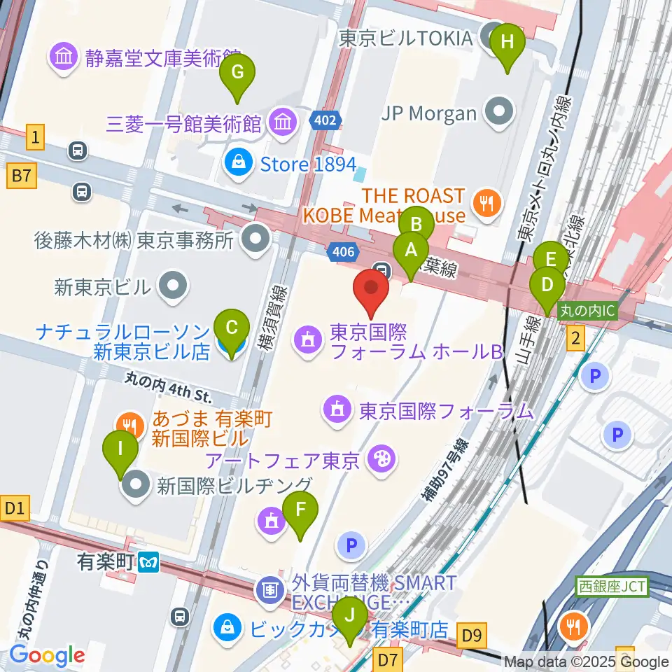 相田みつを美術館周辺のコンビニエンスストア一覧地図