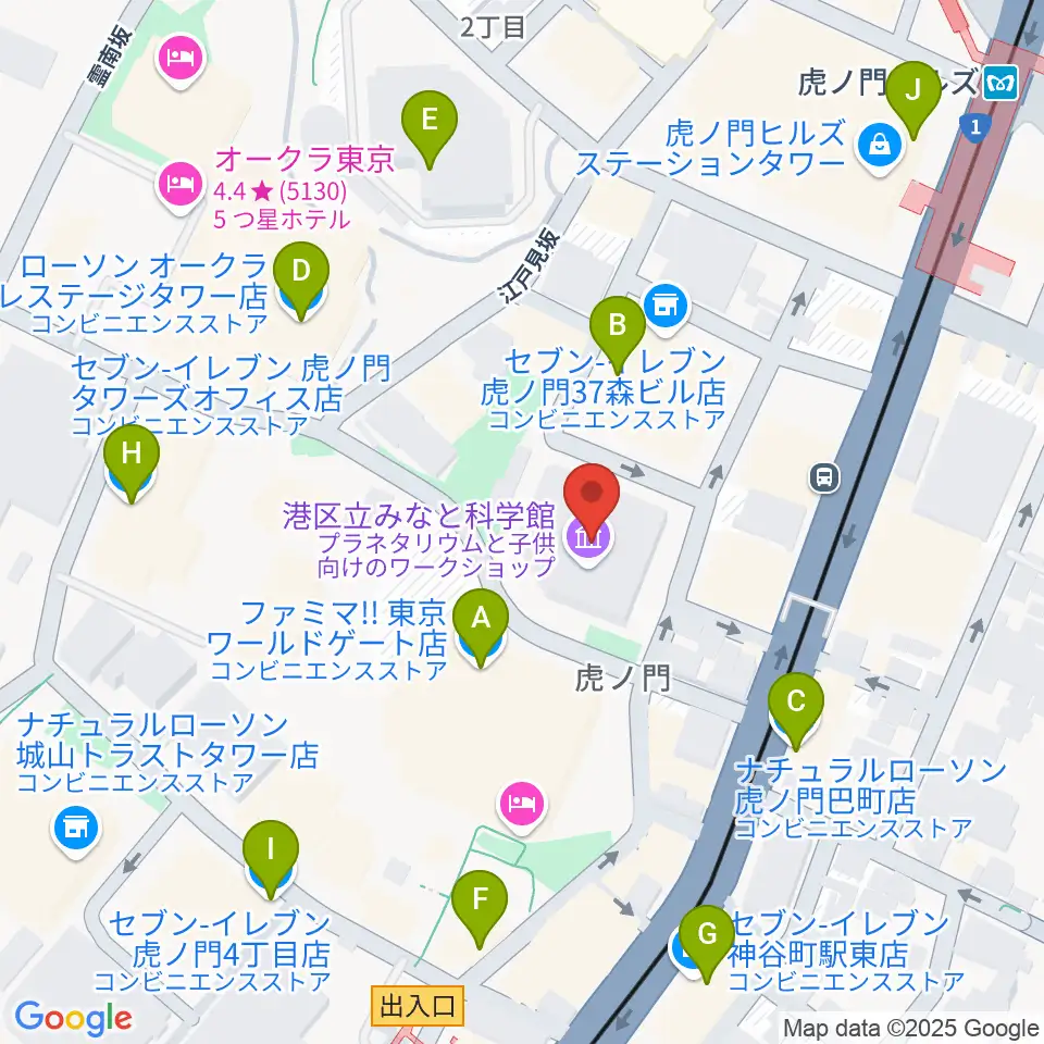 気象科学館周辺のコンビニエンスストア一覧地図