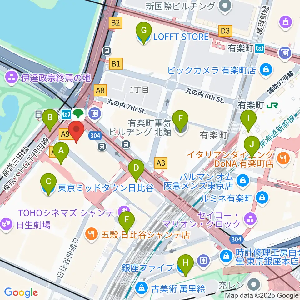 ベヒシュタイン・セントラム 東京周辺のコンビニエンスストア一覧地図