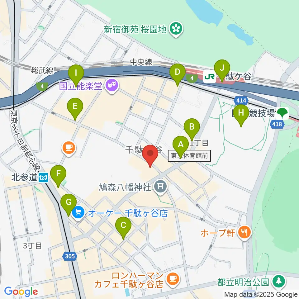 トライアンフスタジオ周辺のコンビニエンスストア一覧地図