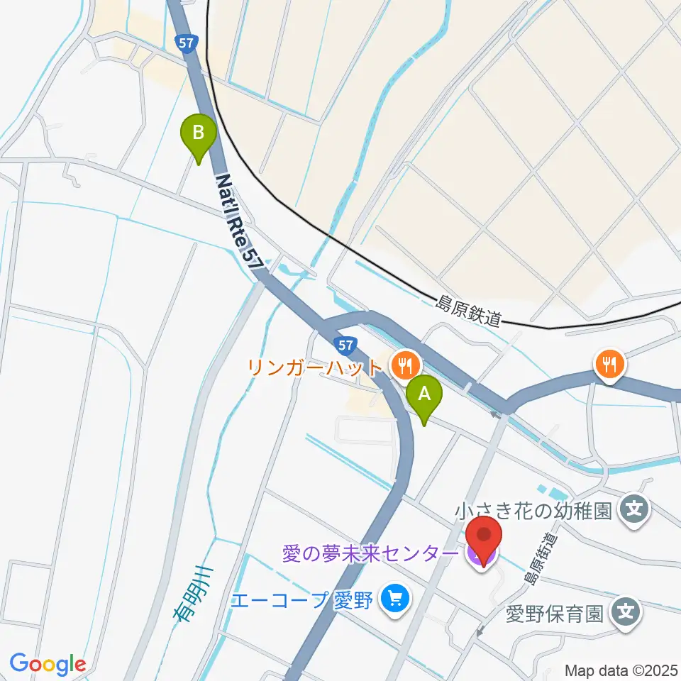 愛の夢未来センター周辺のコンビニエンスストア一覧地図