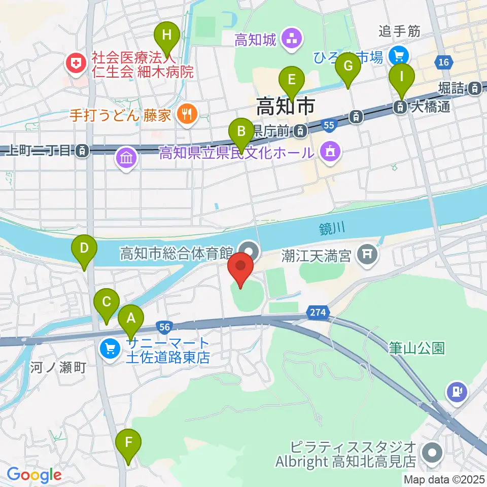 日本トーター野球場周辺のコンビニエンスストア一覧地図