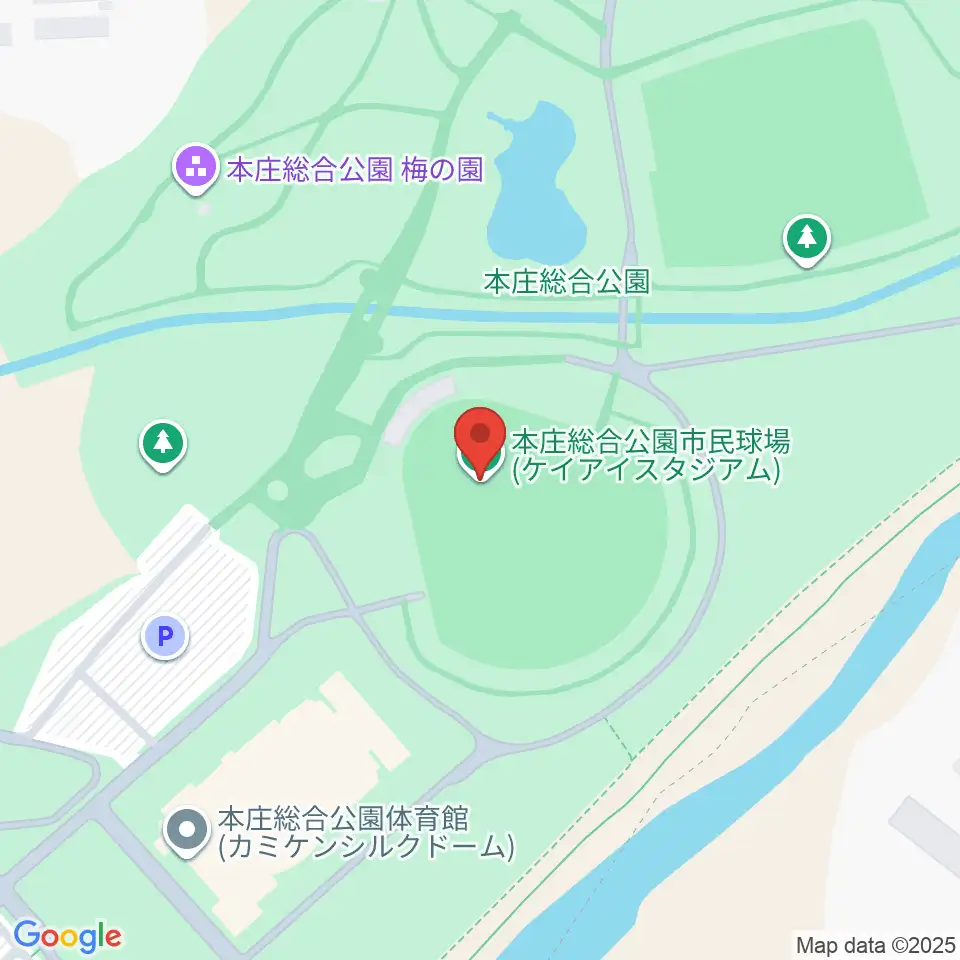 ケイアイスタジアム周辺のコンビニエンスストア一覧地図