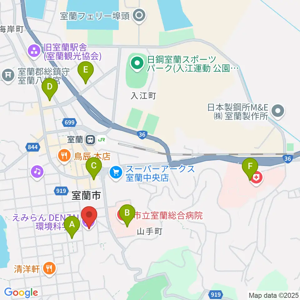 えみらん DENZAI環境科学館周辺のコンビニエンスストア一覧地図