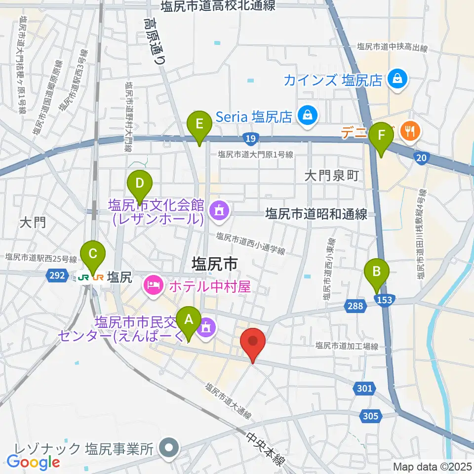 高ボッチ高原FM周辺のコンビニエンスストア一覧地図
