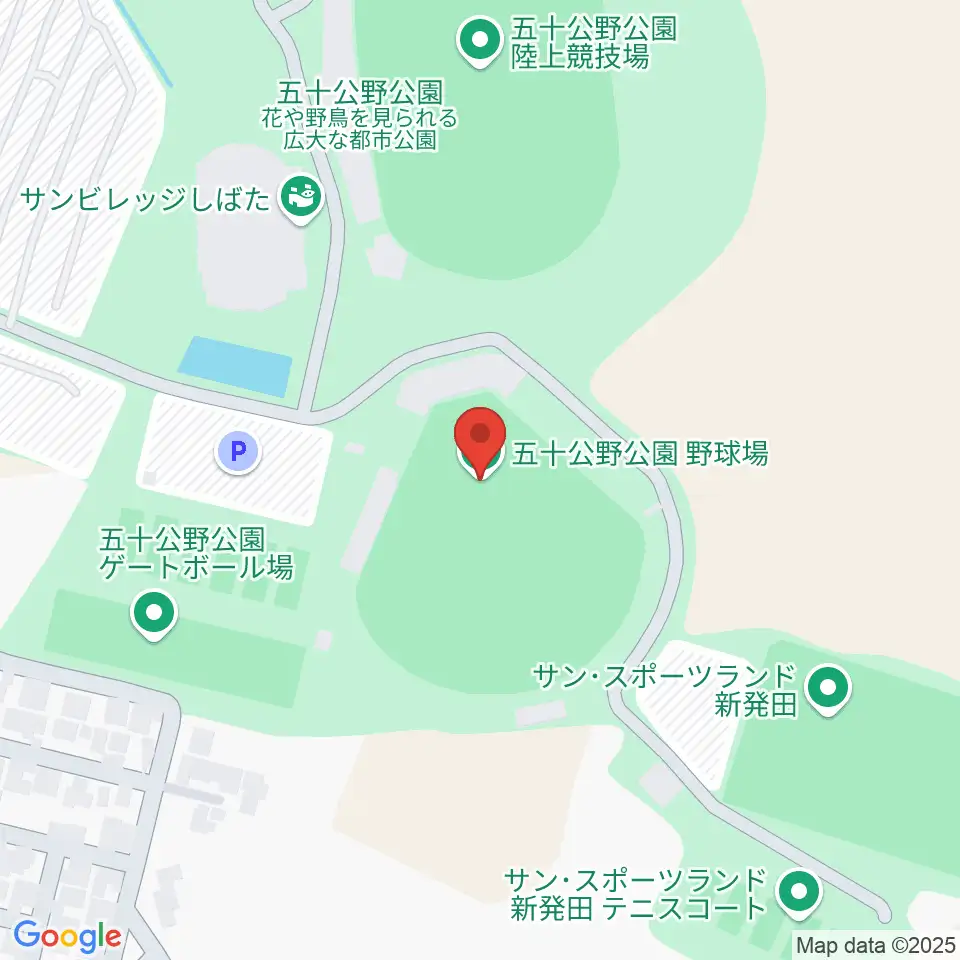 五十公野公園野球場周辺のコンビニエンスストア一覧地図