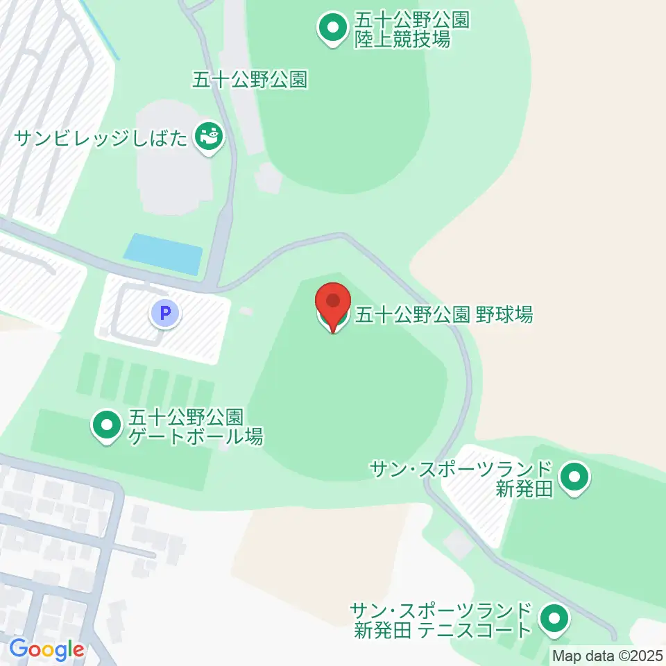 五十公野公園野球場周辺のコンビニエンスストア一覧地図