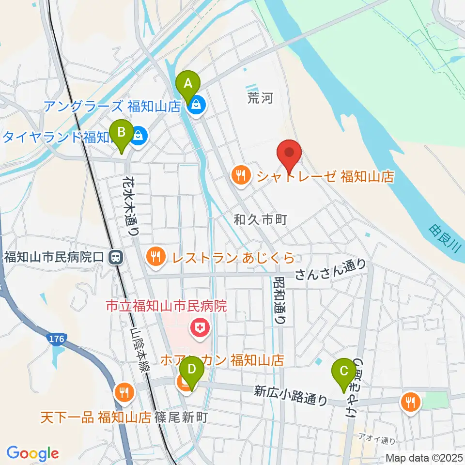 福知山SECカーボンスタジアム周辺のコンビニエンスストア一覧地図