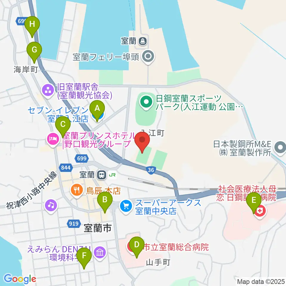栗林商会アリーナ周辺のコンビニエンスストア一覧地図