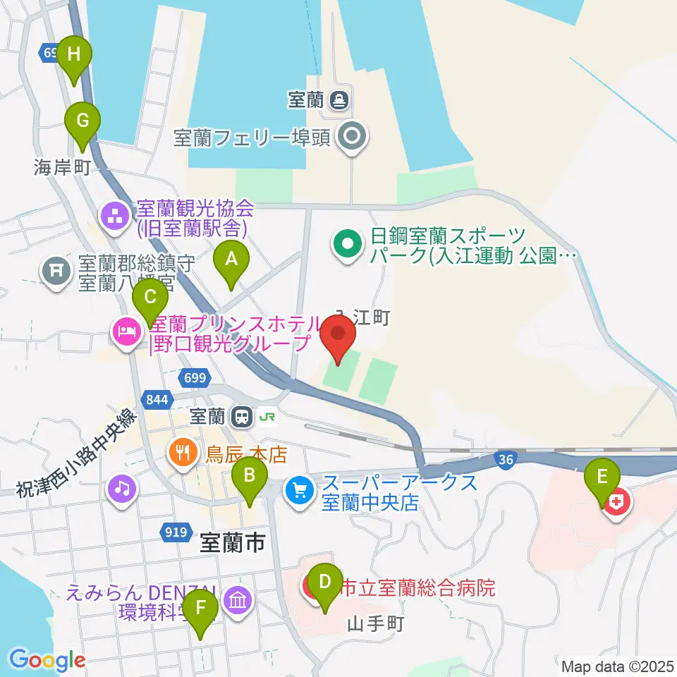 栗林商会アリーナ周辺のコンビニエンスストア一覧地図