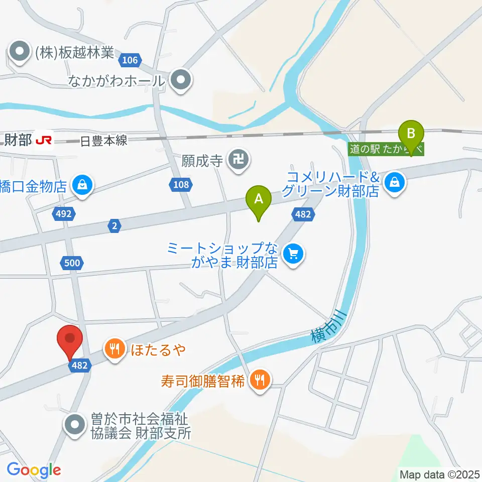 財部きらめきセンター周辺のコンビニエンスストア一覧地図