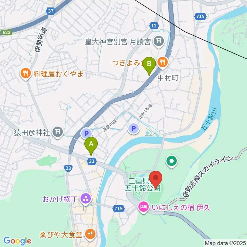 三重交通Gスポーツの杜伊勢第二陸上競技場周辺のコンビニエンスストア一覧地図